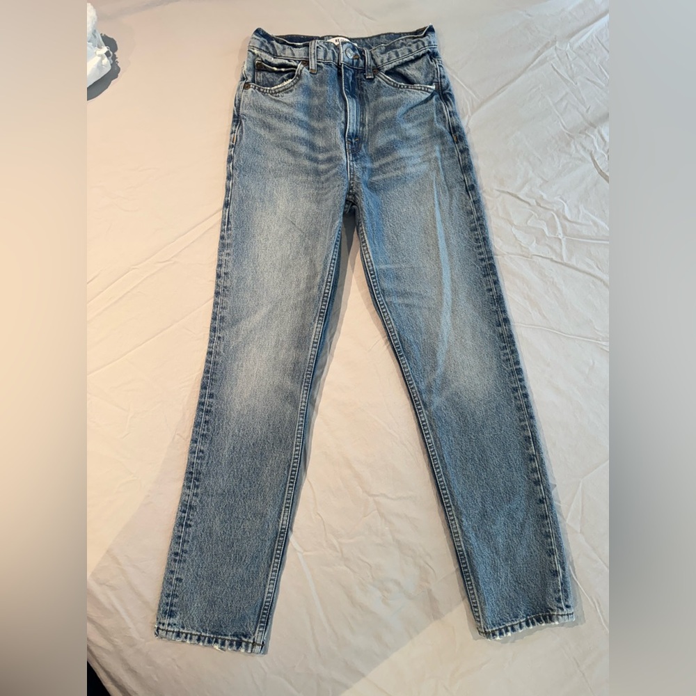 Re/Done Women’s High-Rise Straight Jeans Size 25